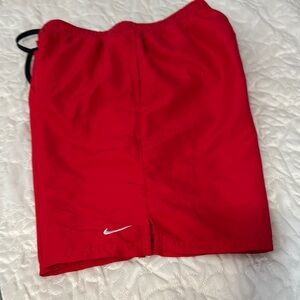 Nike boys Red Swim Shorts